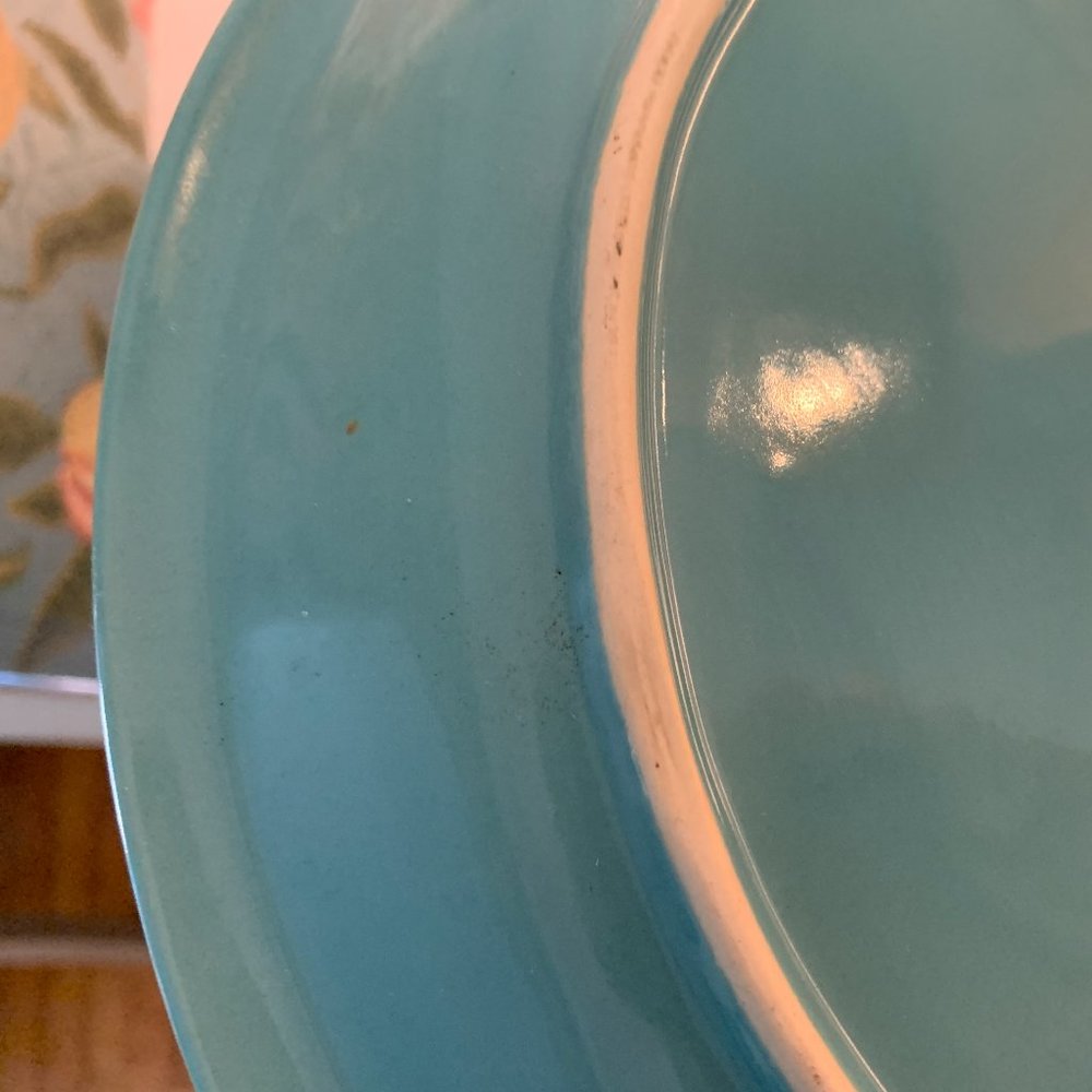 Vintage Crown Corning Japan Teal Serving Platter - Picture 7 of 15